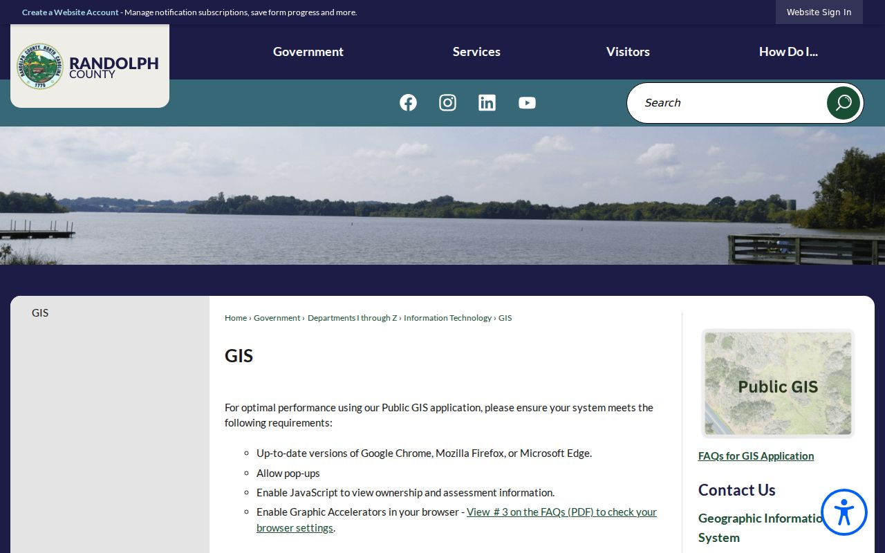 Asheboro street directory Randolph GIS overview